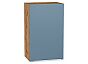 Шкаф верхний с 1-ой дверцей Фьюжн Silky Blue Дуб Вотан 716*450*320