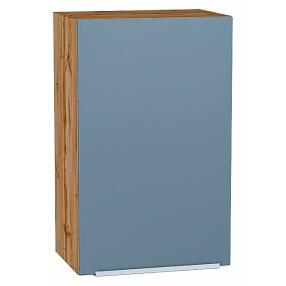 Шкаф верхний с 1-ой дверцей Фьюжн Silky Blue Дуб Вотан 716*450*320