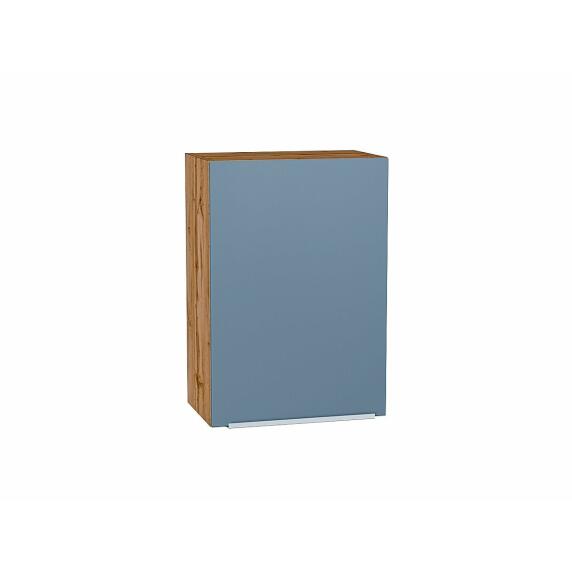 Шкаф верхний с 1-ой дверцей Фьюжн Silky Blue Дуб Вотан 716*500*320