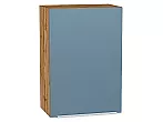 Шкаф верхний с 1-ой дверцей Фьюжн Silky Blue Дуб Вотан 716*500*320