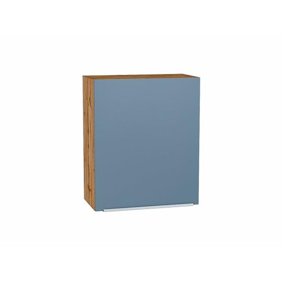 Шкаф верхний с 1-ой дверцей Фьюжн Silky Blue Дуб Вотан 716*600*320
