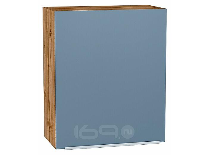 Шкаф верхний с 1-ой дверцей Фьюжн Silky Blue Дуб Вотан 716*600*320