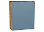 Шкаф верхний с 1-ой дверцей Фьюжн Silky Blue Дуб Вотан 716*600*320