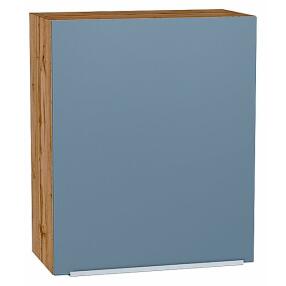 Шкаф верхний с 1-ой дверцей Фьюжн Silky Blue Дуб Вотан 716*600*320