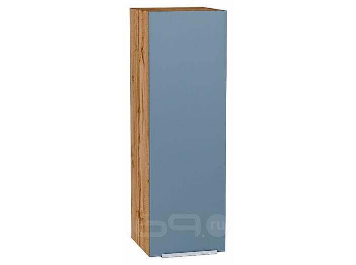 Шкаф верхний с 1-ой дверцей Фьюжн Silky Blue Дуб Вотан 920*300*320