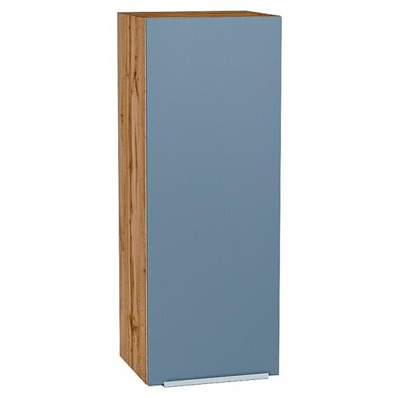 Шкаф верхний с 1-ой дверцей Фьюжн Silky Blue Дуб Вотан 920*350*320
