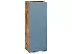 Шкаф верхний с 1-ой дверцей Фьюжн Silky Blue Дуб Вотан 920*350*320