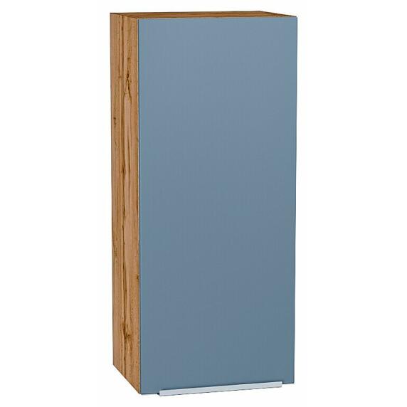 Шкаф верхний с 1-ой дверцей Фьюжн Silky Blue Дуб Вотан 920*400*320