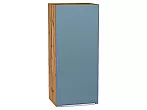 Шкаф верхний с 1-ой дверцей Фьюжн Silky Blue Дуб Вотан 920*400*320