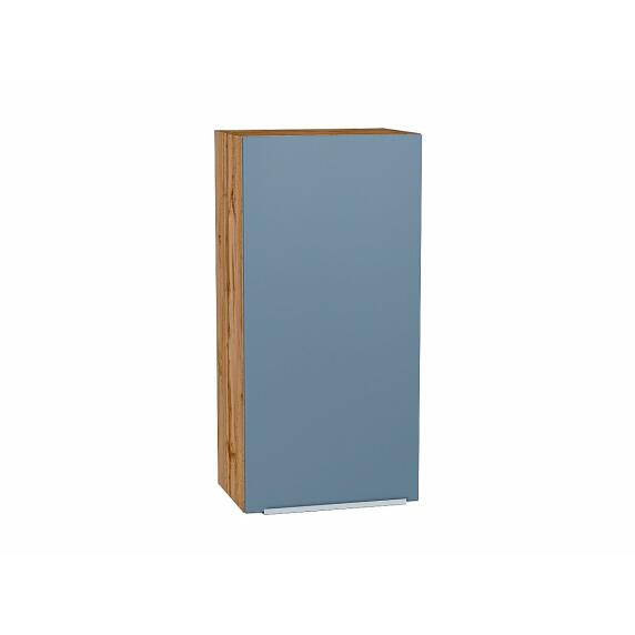Шкаф верхний с 1-ой дверцей Фьюжн Silky Blue Дуб Вотан 920*450*320