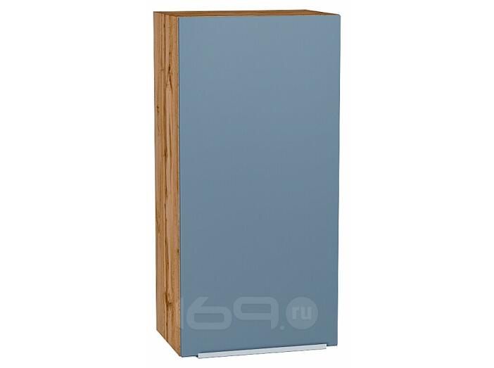 Шкаф верхний с 1-ой дверцей Фьюжн Silky Blue Дуб Вотан 920*450*320