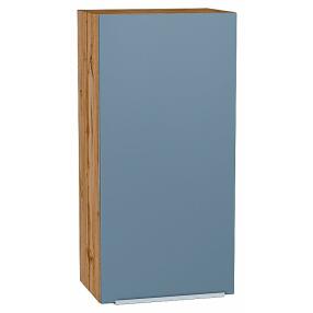 Шкаф верхний с 1-ой дверцей Фьюжн Silky Blue Дуб Вотан 920*450*320