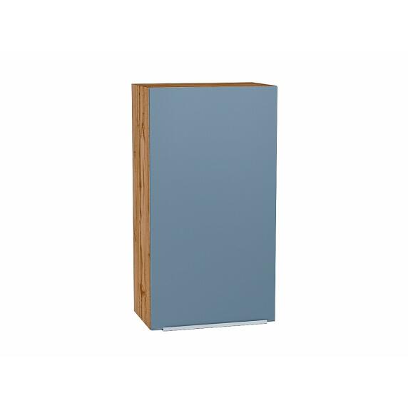 Шкаф верхний с 1-ой дверцей Фьюжн Silky Blue Дуб Вотан 920*500*320
