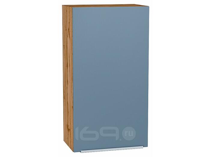 Шкаф верхний с 1-ой дверцей Фьюжн Silky Blue Дуб Вотан 920*500*320