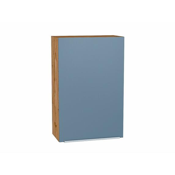 Шкаф верхний с 1-ой дверцей Фьюжн Silky Blue Дуб Вотан 920*600*320