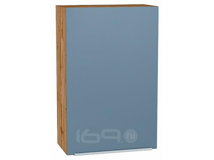 Шкаф верхний с 1-ой дверцей Фьюжн Silky Blue Дуб Вотан 920*600*320