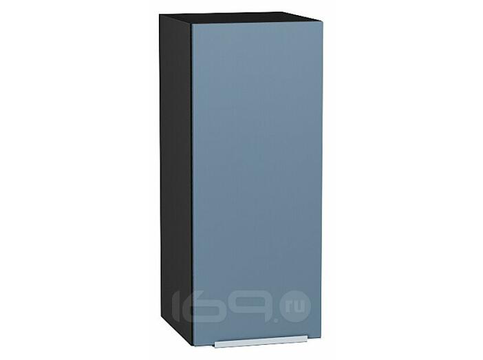 Шкаф верхний с 1-ой дверцей Фьюжн Silky Blue Graphite 716*300*320