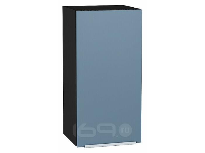 Шкаф верхний с 1-ой дверцей Фьюжн Silky Blue Graphite 716*350*320
