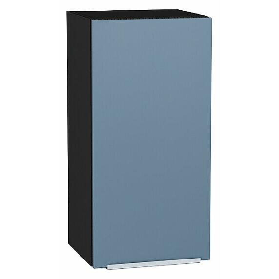 Шкаф верхний с 1-ой дверцей Фьюжн Silky Blue Graphite 716*350*320