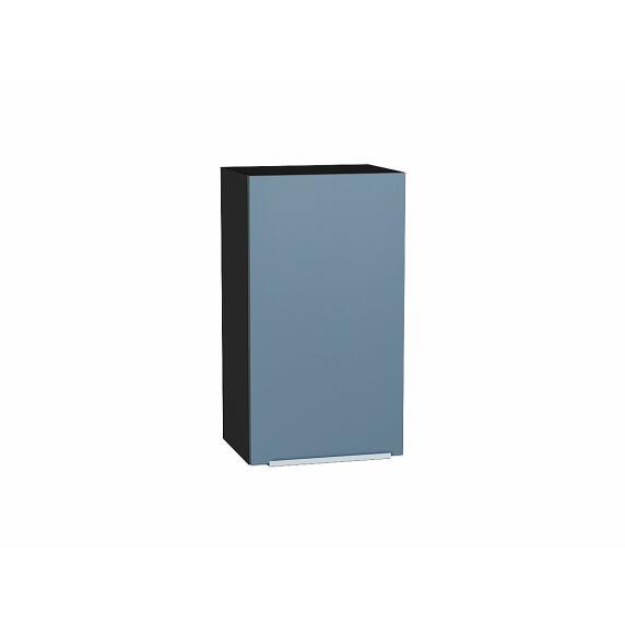 Шкаф верхний с 1-ой дверцей Фьюжн Silky Blue Graphite 716*400*320