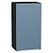 Шкаф верхний с 1-ой дверцей Фьюжн Silky Blue Graphite 716*400*320