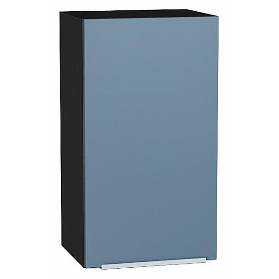 Шкаф верхний с 1-ой дверцей Фьюжн Silky Blue Graphite 716*400*320