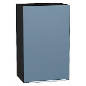 Шкаф верхний с 1-ой дверцей Фьюжн Silky Blue Graphite 716*450*320
