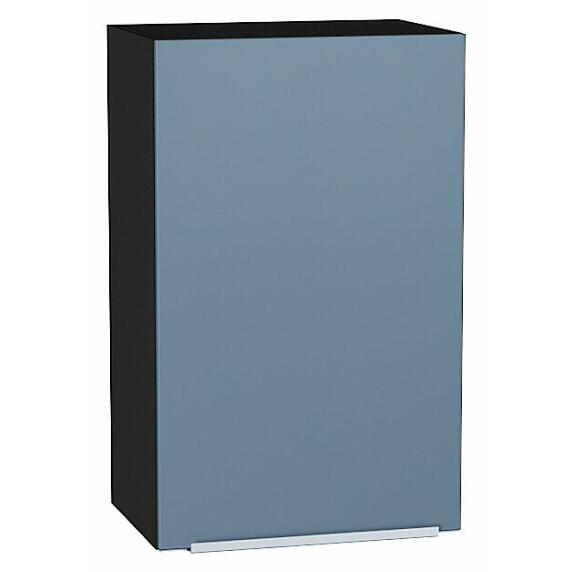 Шкаф верхний с 1-ой дверцей Фьюжн Silky Blue Graphite 716*450*320