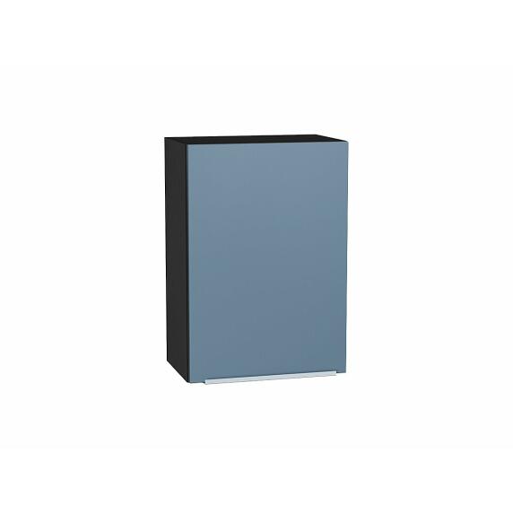Шкаф верхний с 1-ой дверцей Фьюжн Silky Blue Graphite 716*500*320