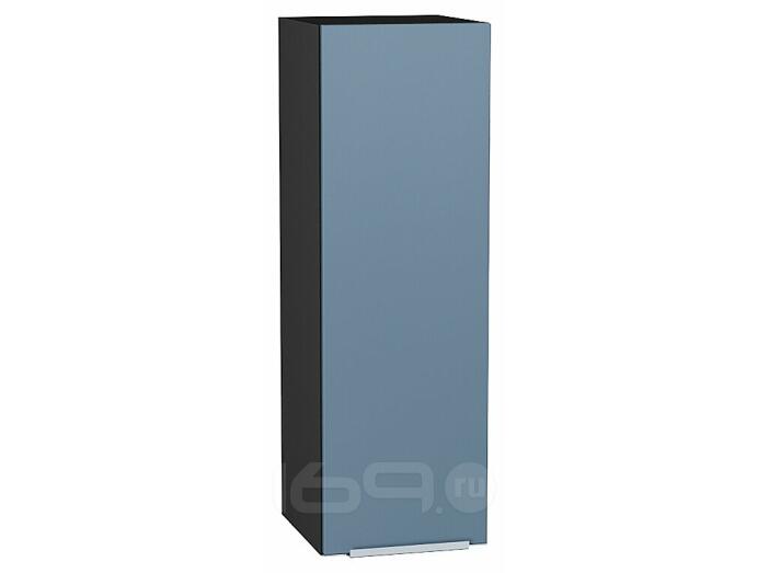 Шкаф верхний с 1-ой дверцей Фьюжн Silky Blue Graphite 920*300*320