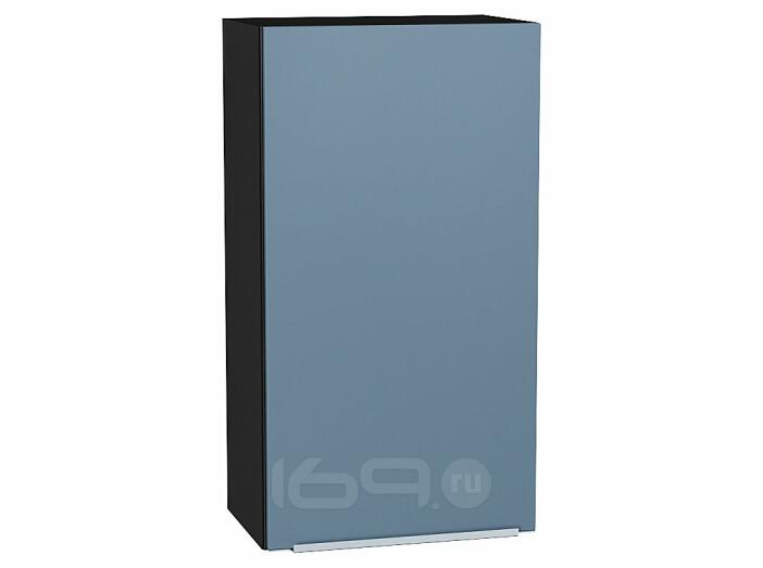 Шкаф верхний с 1-ой дверцей Фьюжн Silky Blue Graphite 920*500*320