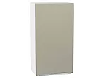 Шкаф верхний с 1-ой дверцей Фьюжн Silky Grey Белый 920*500*320