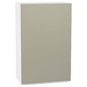 Шкаф верхний с 1-ой дверцей Фьюжн Silky Grey Белый 920*600*320