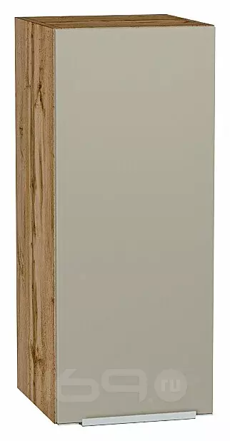 Шкаф верхний с 1-ой дверцей Фьюжн Silky Grey Дуб Вотан 716*300*320