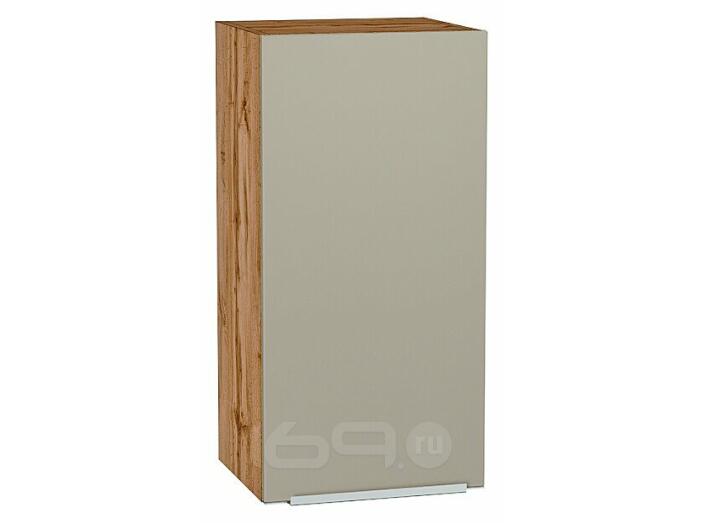 Шкаф верхний с 1-ой дверцей Фьюжн Silky Grey Дуб Вотан 716*350*320