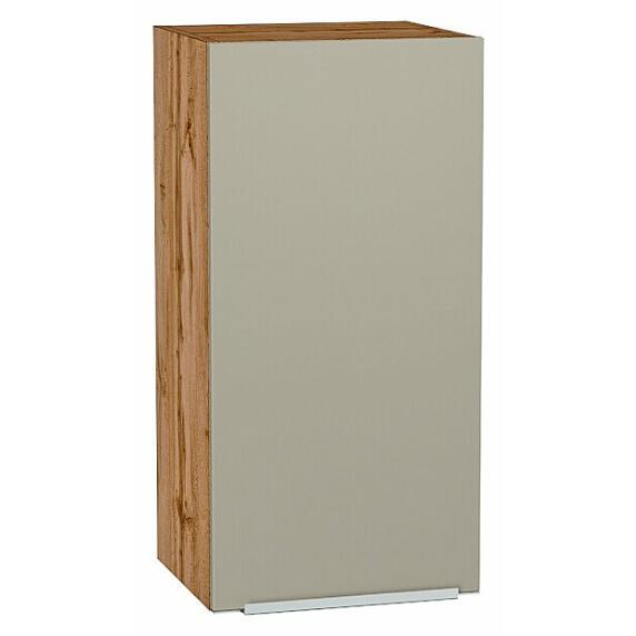Шкаф верхний с 1-ой дверцей Фьюжн Silky Grey Дуб Вотан 716*350*320