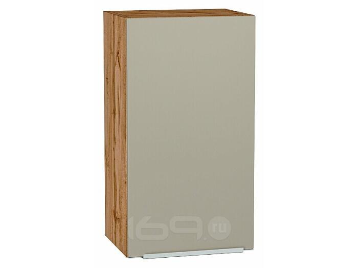 Шкаф верхний с 1-ой дверцей Фьюжн Silky Grey Дуб Вотан 716*400*320