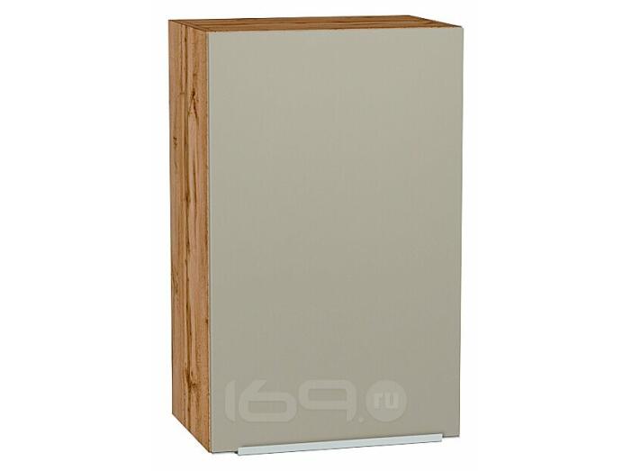 Шкаф верхний с 1-ой дверцей Фьюжн Silky Grey Дуб Вотан 716*450*320