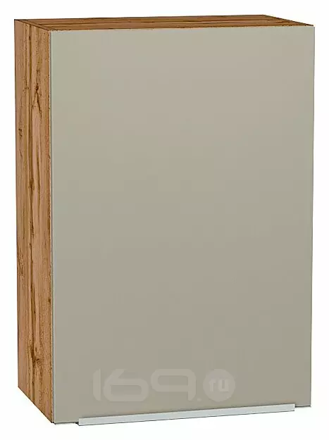 Шкаф верхний с 1-ой дверцей Фьюжн Silky Grey Дуб Вотан 716*500*320