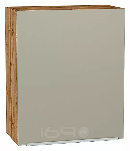 Шкаф верхний с 1-ой дверцей Фьюжн Silky Grey Дуб Вотан 716*600*320