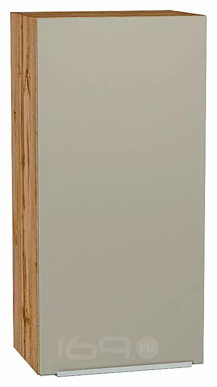 Шкаф верхний с 1-ой дверцей Фьюжн Silky Grey Дуб Вотан 920*450*320