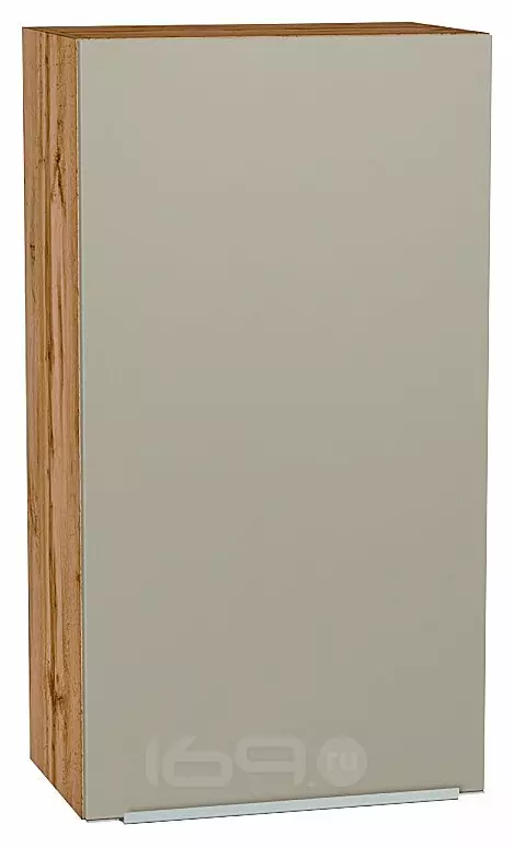 Шкаф верхний с 1-ой дверцей Фьюжн Silky Grey Дуб Вотан 920*500*320