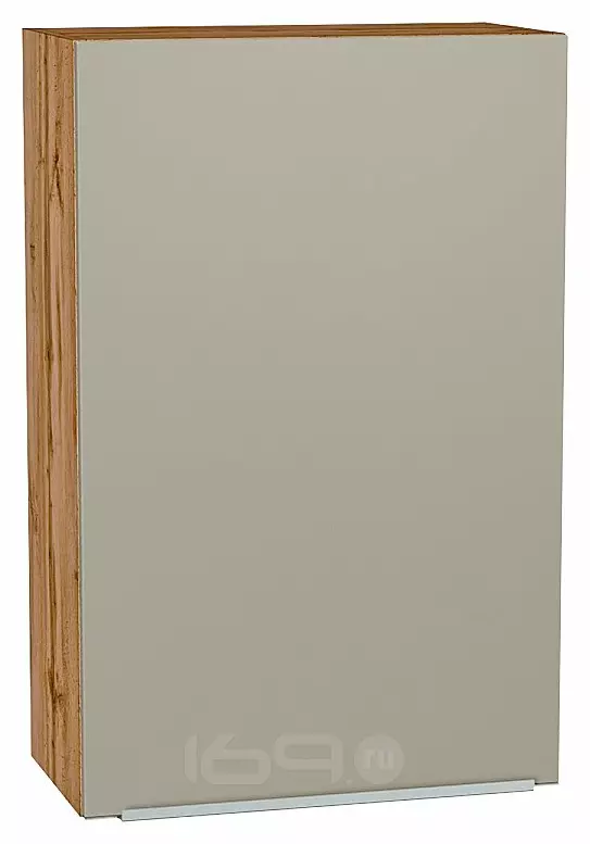 Шкаф верхний с 1-ой дверцей Фьюжн Silky Grey Дуб Вотан 920*600*320