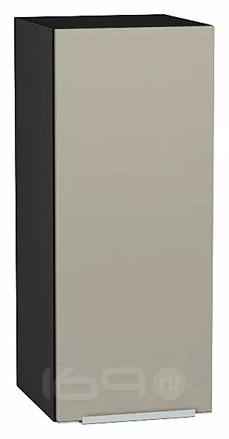 Шкаф верхний с 1-ой дверцей Фьюжн Silky Grey Graphite 716*300*320