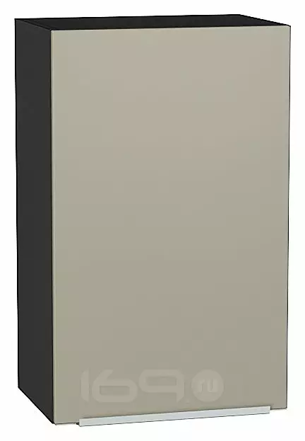 Шкаф верхний с 1-ой дверцей Фьюжн Silky Grey Graphite 716*450*320