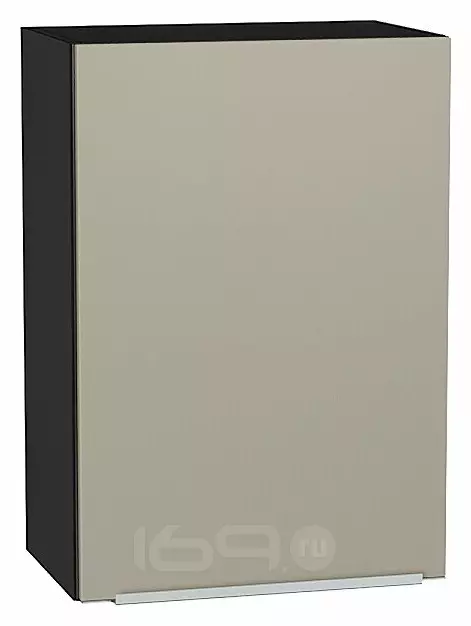 Шкаф верхний с 1-ой дверцей Фьюжн Silky Grey Graphite 716*500*320