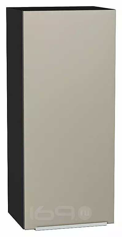 Шкаф верхний с 1-ой дверцей Фьюжн Silky Grey Graphite 920*400*320