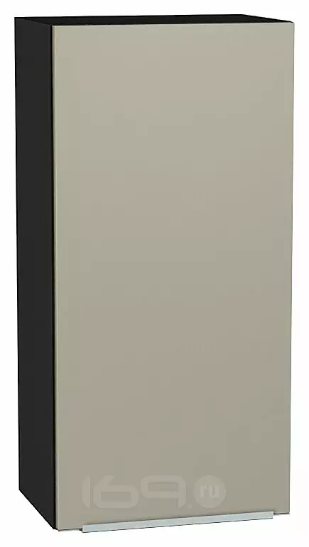 Шкаф верхний с 1-ой дверцей Фьюжн Silky Grey Graphite 920*450*320