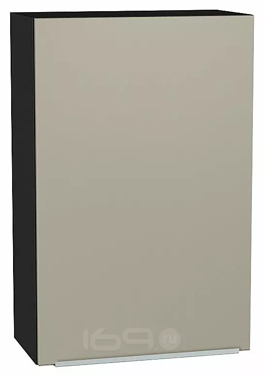 Шкаф верхний с 1-ой дверцей Фьюжн Silky Grey Graphite 920*600*320