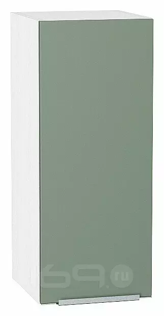 Шкаф верхний с 1-ой дверцей Фьюжн Silky Mint Белый 716*300*320